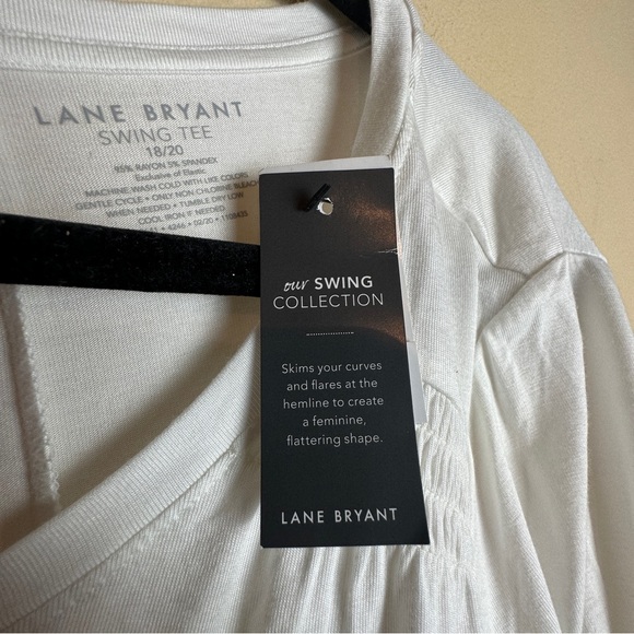 Lane Bryant NWT White Swing Tee Short Sleeve T-Shirt Womens Size 18 / 20 - Picture 9 of 13